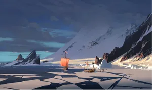 Assassin's Creed Valhalla Frozen Water Wallpaper