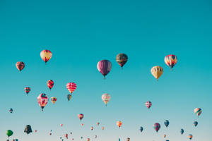 Assorted-color Hot Air Balloons During Daytime Wallpaper