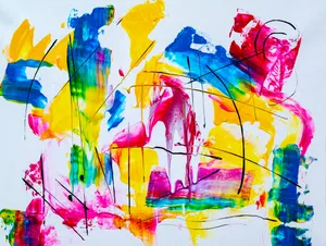 Assorted-color Paint Strokes Artwork Wallpaper
