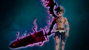 Asta Black Clover 4k Demon Sword Anti Magic Power Wallpaper
