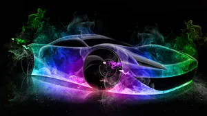 Astonishing Colorful Racing Cars Wallpaper