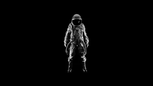 Astronaut Aesthetic In White Suit Wallpaper