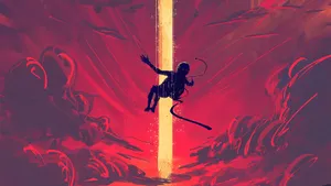 Astronaut Floating High Wallpaper