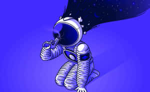 Astronaut Shooting Its Head Wallpaper