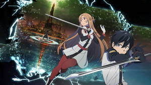 Asuna And Kirito Take A Romantic Boat Ride In Sword Art Online: Ordinal Scale Wallpaper