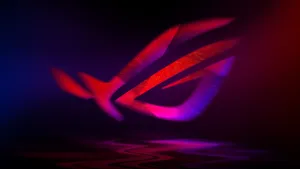 Asus Rog Logo On A Dark Background Wallpaper