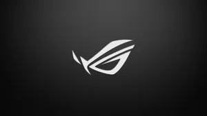 Asus Rog Logo On Black Wallpaper