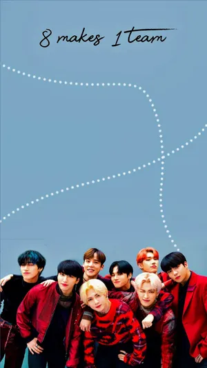 Ateez 8 Makes 1 Team Wallpaper