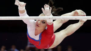 Athletic Gymnast Aliya Mustafina Wallpaper