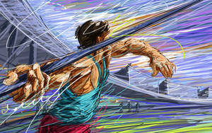 Athletics Javelin Throw Digital Art Wallpaper