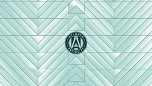 Atlanta United Fc In Blue Pattern Texture Wallpaper