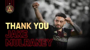 Atlanta United Fc Midfielder Jake Mulraney Exchange Poster Wallpaper