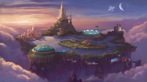 Atlantis The Lost Empire Floating Island Wallpaper