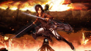 Attack On Titan 4k Fiery Ymir Wallpaper