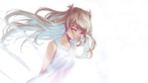 Attitude Red Eyes Girl Anime Cartoon Wallpaper