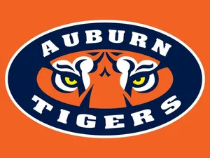 Auburn Football Orange Tigers Logo Wallpaper
