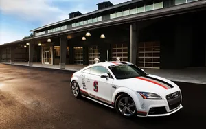 Audi Rs White Sportscar Wallpaper