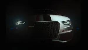 Audi Rs6 White Teaser Wallpaper