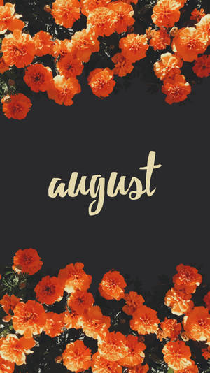 August Is Blooming With Orange Flowers Wallpaper