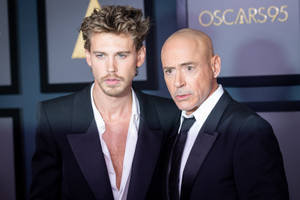 Austin Butler With Robert Downey Jr Wallpaper