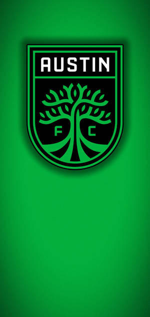 Austin Fc Soccer League Green Logo Wallpaper