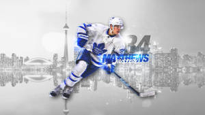 Auston Matthews Graphic Art Wallpaper