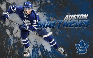 Auston Matthews Of Toronto Maple Leafs Wallpaper