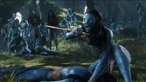 Avatar Neytiri Defends Jake Wallpaper