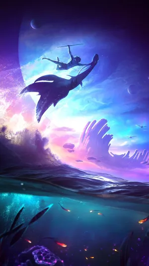 Avatar Pandora Night Sky Wallpaper