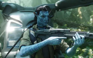 Avatar Sully With Gun Drawn Wallpaper