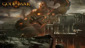 Avenge Your Fallen Father Kratos With God Of War 3 Wallpaper