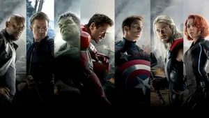 Avengers Age Of Ultron Grid Photo Desktop Wallpaper