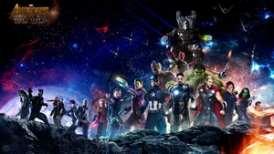 Avengers Infinity War Ensemble Cast Wallpaper