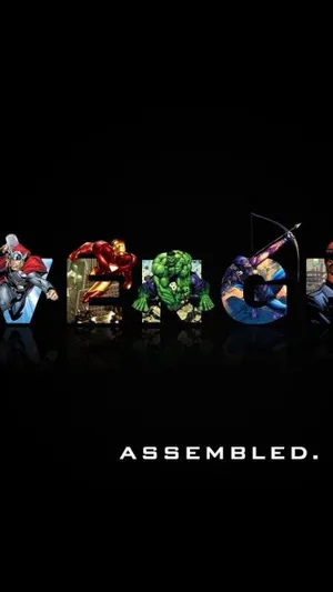 Avengers Iphone X Black Icon Wallpaper