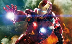 Avengers Iron Man In A Battle Wallpaper