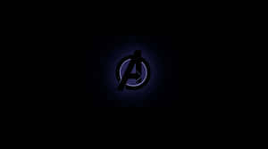 Avengers Logo4 K Dark Background Wallpaper