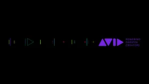 Avid Logoand Slogan Wallpaper