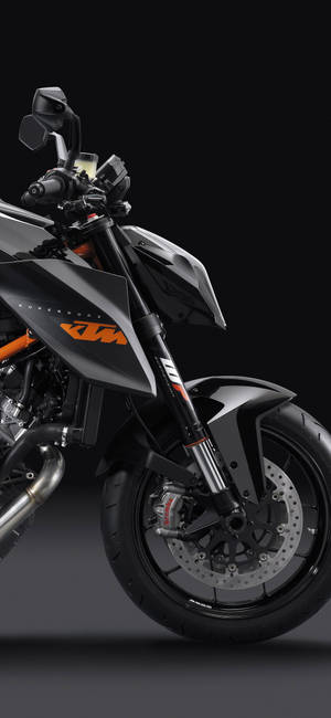 Awe-inspiring Black Ktm Motorcycle Iphone Wallpaper Wallpaper