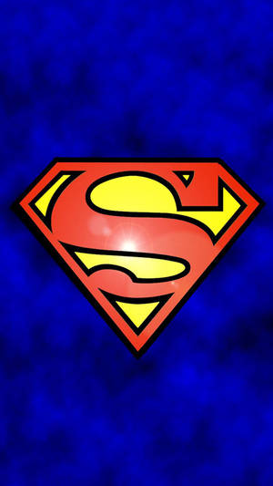 Awesome Superman Symbol Iphone Blue Wallpaper