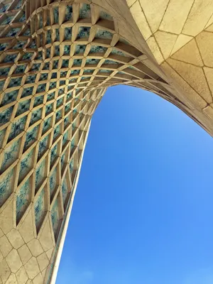 Azadi Tower Clear Sky Phone Wallpaper