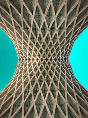 Azadi Tower Greenish Sky Wallpaper