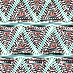 Aztec Triangle Pattern Design Wallpaper