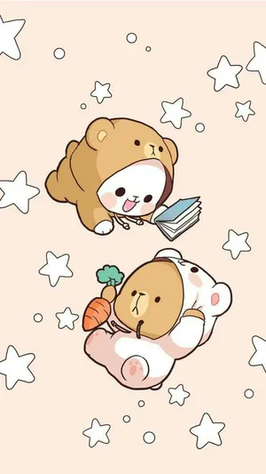 Baby Milk And Mocha Bears Wallpaper