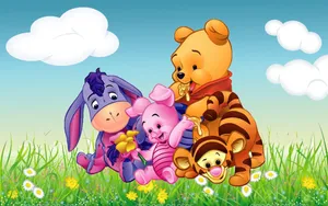 Baby Piglet And Friends Wallpaper