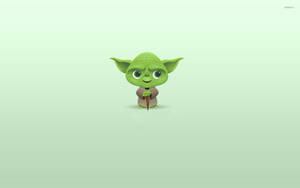 Baby Yoda Pose! Wallpaper