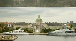 Back View Of The Amalienborg Palace Wallpaper