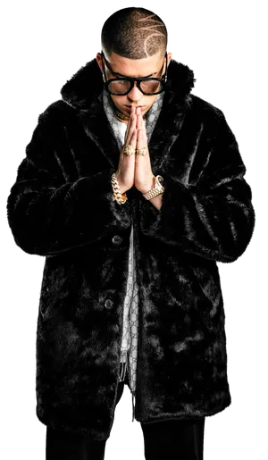 Bad Bunny Shiny Black Fur Wallpaper