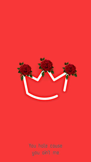 Baddie Red Crown Wallpaper