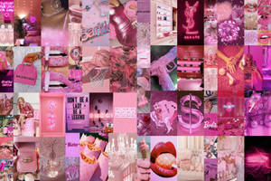 Baddies Aesthetic Feminine Collage Wallpaper