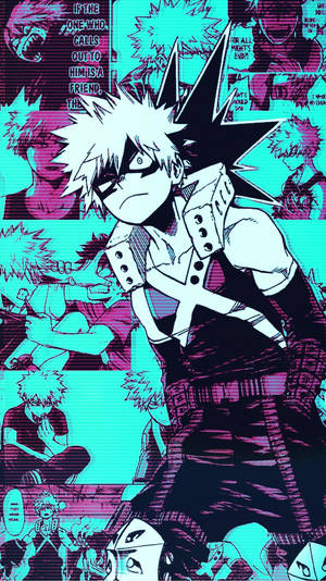 Bakugou Comic Collage Wallpaper